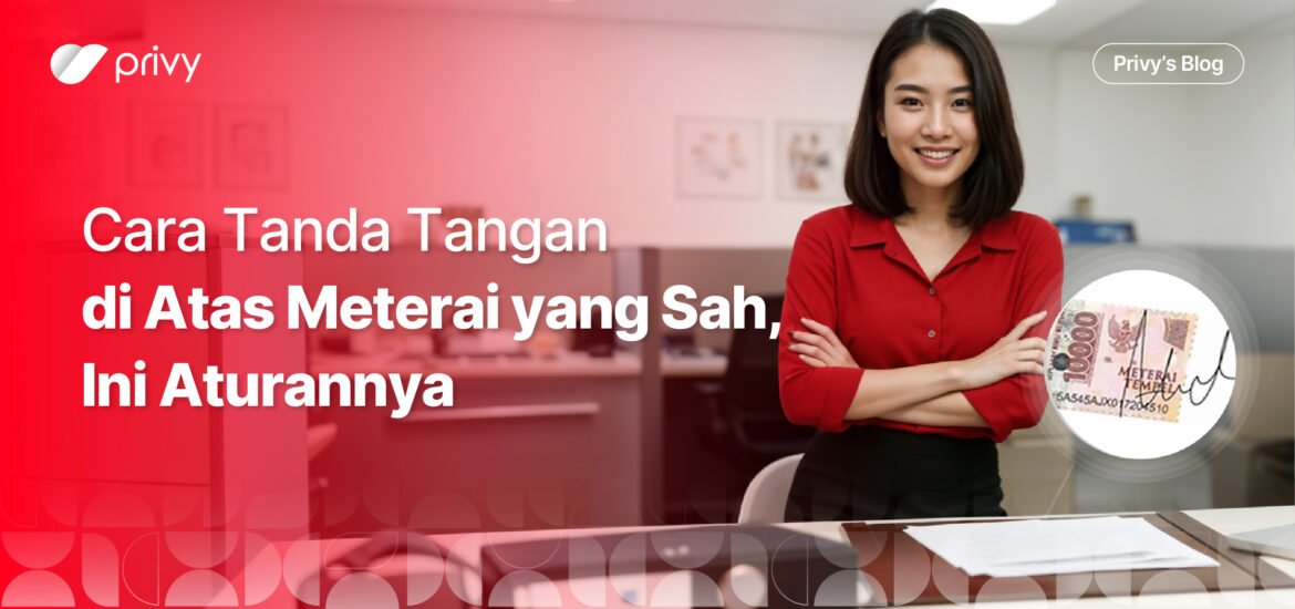 cara tanda tangan di atas materai