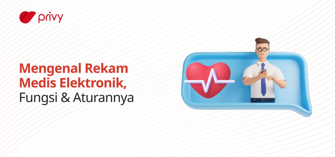 karakter dengan ikon ecg jantung