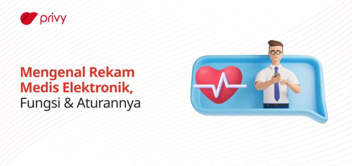 karakter dengan ikon ecg jantung