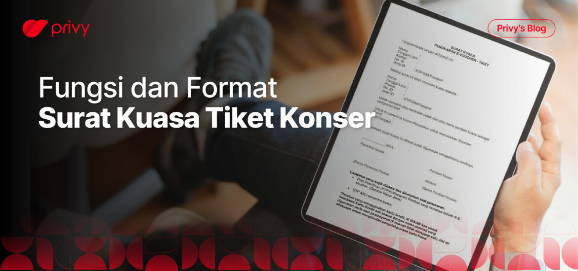surat kuasa tiket konser