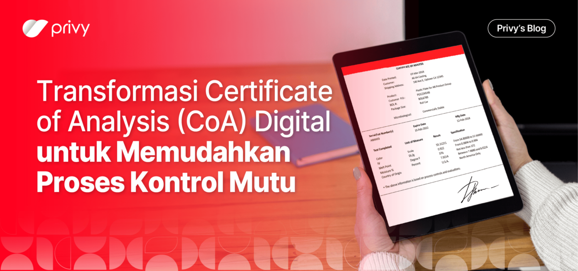 certificate of analysis